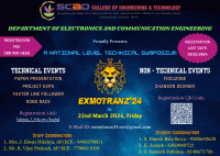 EXMOTRANZ 24 National Level Technical Symposium Poster